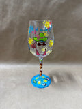 Life Is A Beach Lolita Wine Glass With Case