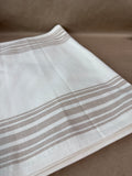 Beige Table Runner With Brown Stripes By Pottery Barn