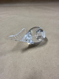 (C) Glass Whale Paper Weight