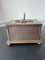 Antique Nuremberg Money Chest or Armada Box with Key