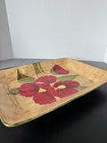 Ambiance Collections Fleur Rustique Rectangular Platter