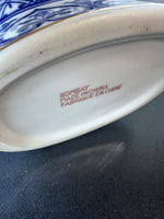 (B) Bombay Blue & White Chinoiserie Porcelain Double Handled Vase (2 AVAILABLE—PRICED INDIVIDUALLY AT $50 EACH)