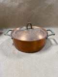 (C) Paul Revere Copper Stock Pot With Brass Handles
