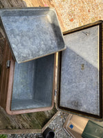 Vintage Little Brown Chest Cooler/Ice Chest