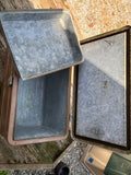 Vintage Little Brown Chest Cooler/Ice Chest