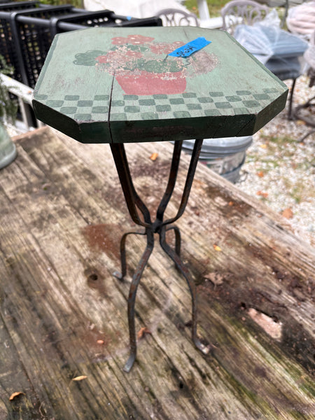 Wrought Iron and Wood Plant Stand, Project Piece