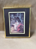 (A) Happy Hands By Vel Miller // Gold Frame Ceramic Tile
