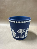 Dark Blue Wedgewood Jasperware Cache Planter Pot