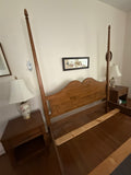 Queen 4 Poster Bed with Rails and Slats