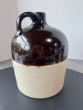 2-Gallon Two-Tone Vintage Stoneware Jug