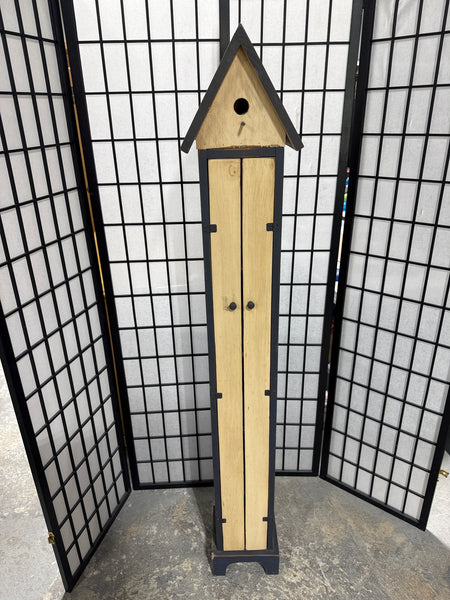 Tall Wooden Birdhouse Style Outdoor Cupboards