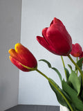 Faux Tulips in Williamsburg Global Views Ceramic Vase