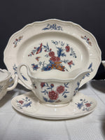 (C) 7-Piece Wedgwood Williamsburg Potpourri China Serving Set