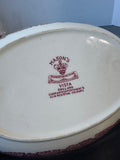 (JJ) Mason’s England Vista Pink China Double Handled Oval Vegetable Bowl