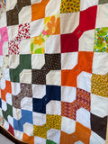 Colorful Patchwork Quilt Wall Hanging