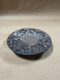 Bronze Floral Footed Candle Holder