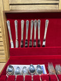 Oneida Silversmith Flatware Set With Case - 72 Pieces
