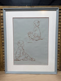Sketches of Young Boy by Jean Buck; Signed