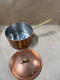 (B) Paul Revere Copper Sauce Pot With Brass Handles