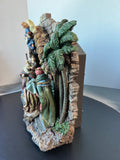 Large Lighted Resin Nativity with Box (WORKS)