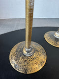 3-Piece Kirklands Charisma Amber Glass Candle Holders in Box