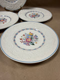 4 Piece Wedgewood Morning Glory Salad Plates