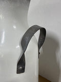 White Washed Heavy Ceramic Milk Jug Style Floor Vase