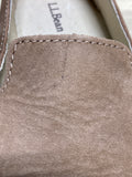 L.L. Bean Women's Stonington NuBuck Leather Size 7.5M Slip-On Loafers