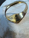 10K Gold Signet Ring SIZE 5.5