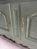 Green Painted Console Cabinet