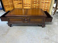 Ethan Allen Coffee Table with 2 End Drawers***HEAVY ITEM***
