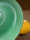 Yellow And Seafoam Green Fiestaware Saucer Plates
