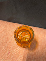 Small Orange Glass Vase