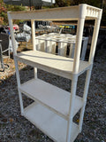 4-Tier Lightweight Plastic Shelving (Four Available, priced individually)