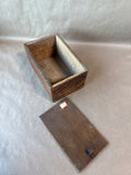 School Crayons Wooden Vintage Storage Box
