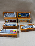 7 Tyco Train Cars