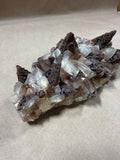 (G) Barite With Hematite Cluster