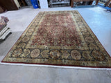 Hand Woven Rug (E), 12 ft x 8 ft 8 in; rust/tan tones ***HEAVY ITEM***READ DETAILS ON PICK UP POLICY***