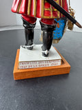 Gendarme de la Garde Ordinaire Van Gerdinge Sitzendorf Porcelain French Soldier with Wooden Base & Box