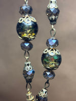 Green Beaded Vintage Style Necklace