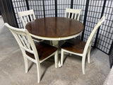 Ashley Furniture Two Tone Round Dining Table with (4) Chairs