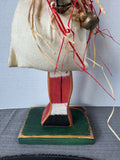 Old Homestead Hand Made Folk Style Slim Wooden Santa Decor
