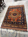 Hand Woven Rug A, 75"x50"