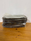 Weavewood Walnut Woven Wood & Aluminum Sizzler Serving Platter - Set Of 8