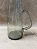 Mid Century Style Holmegaard Per Lutken Smokey Gray Glass Jug Pitcher