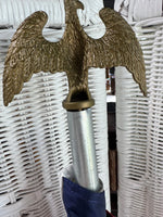 Annin in American Flag on Pole with Eagle