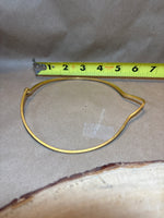 (A) Gold Tone Omega Necklace