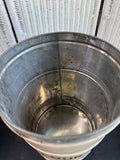 Farmhouse Style Antique Metal Lidded Flour Tin