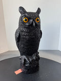 Large Black Glittery Halloween Owl (2 AVAILABLE—PRICED INDIVIDUALLY AT $15 EACH)