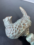Solid Brass Pheasant Spigot with Patina
